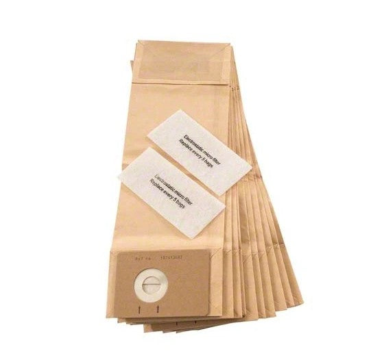 Advance/ Clarke Vacuum Bags 107413584 (100 Pack + 2 Filters) | Replacement | Fits CarpetMaster 112–218 & Nilfisk Advance Spectrum Vacuums