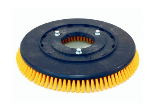 20 Inch Poly Floor Scrubber Brush, Yellow Nylon Bristles - Part 240250 - Tennant/Nobles Replacement