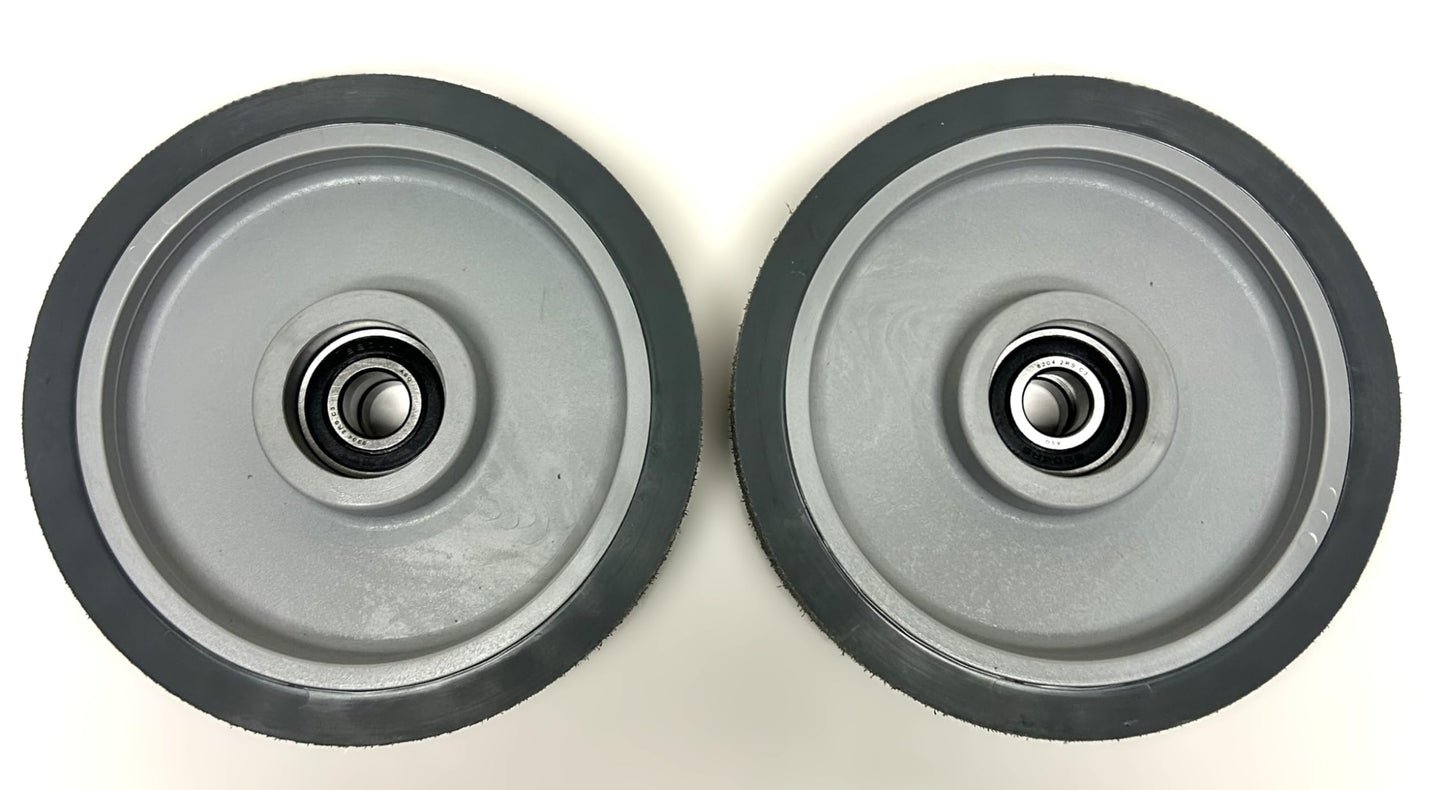 WHEEL, SCRUBBER, 198MM WITH BEARING - SET OF 2 - PART 1218752 - TENNANT/NOBLES REPLACEMENT